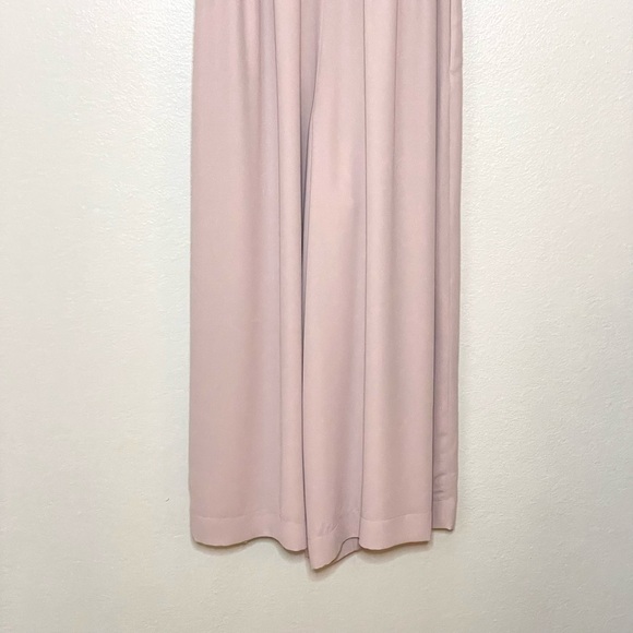 Aritzia Babaton Maximillian Draped Wide Leg Jumpsuit Pink Prima Small - Picture 7 of 10